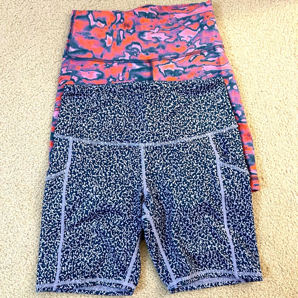 Lululemon and Zella biker shorts - size S